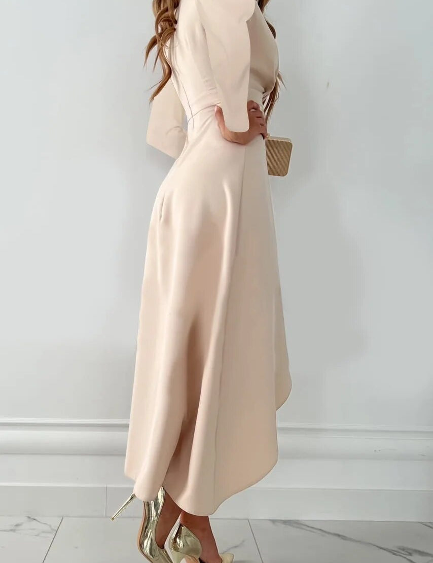 Elegant-V-Neck-Sheath-Midi-Dress-with-Slit-Design.jpg