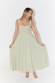 Violetta Grandin | Women’s Midi Dress – Flattering Fit – Cinched Waist – Flowing Silhouette